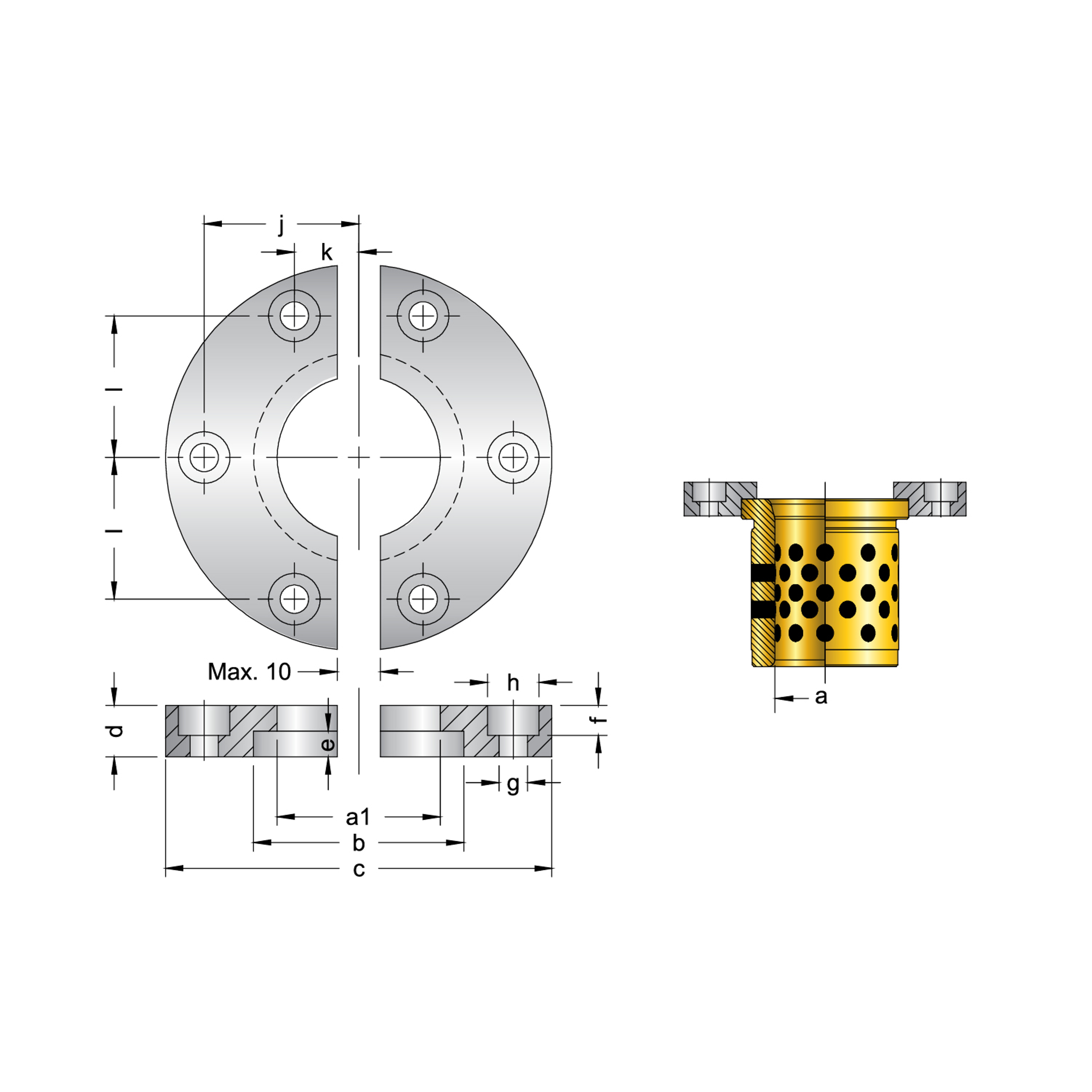 BURÇ TUTUCU FLANŞ ICK30.03.01