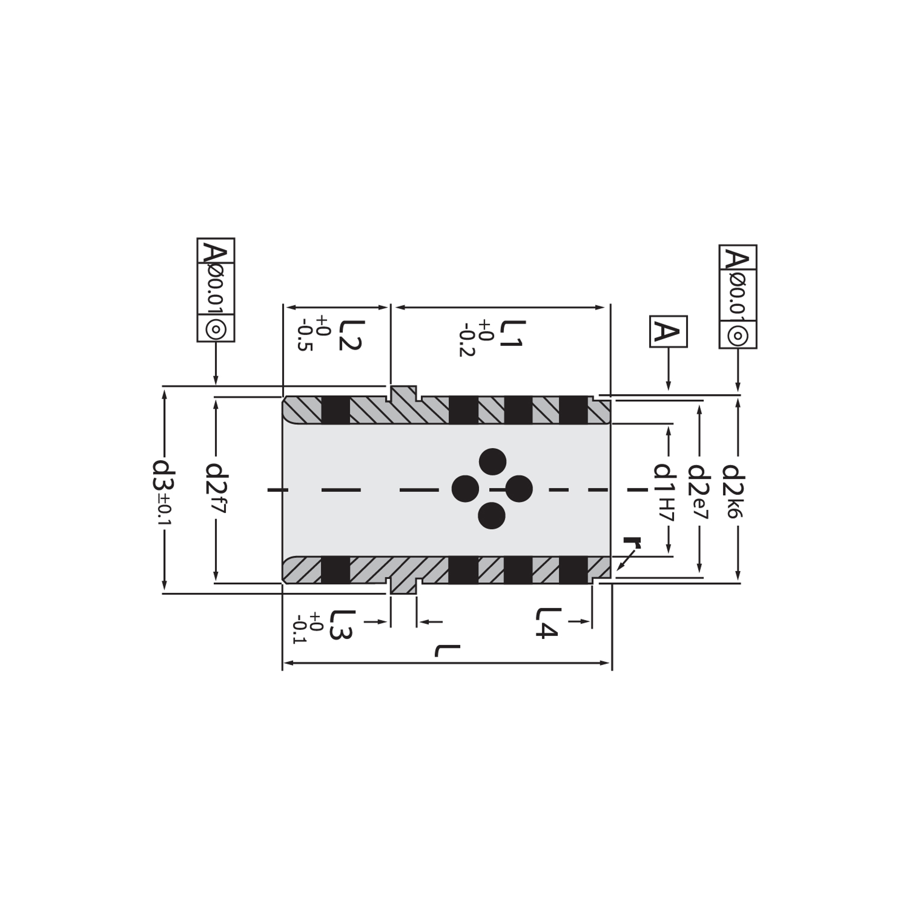 GRAFİTLİ ORTADAN FLANŞLI BURÇ ICK30.07